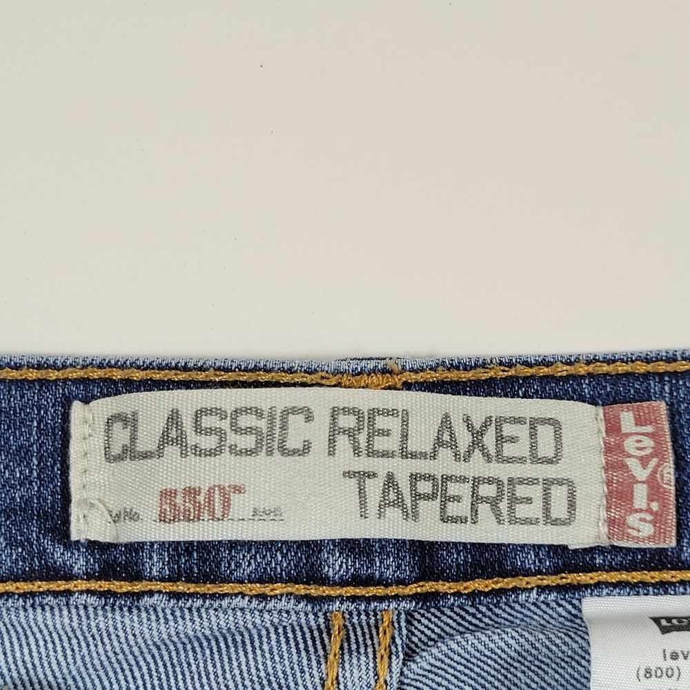 Vintage Levi's Women's‎ Jeans 550 Classic Relaxed Tapered Size 8 Short Blue - Picture 8 of 10